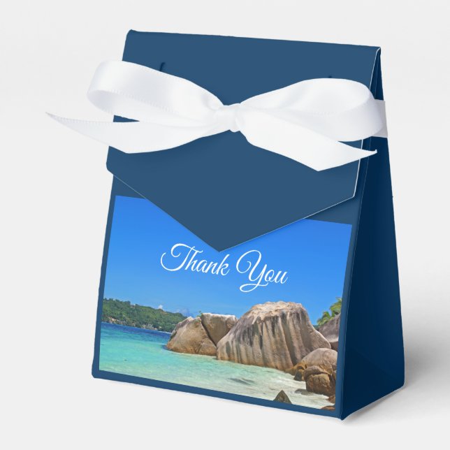 Beautiful Tropical Sea Rocky Coastline Geschenkschachtel (Vorderseite)