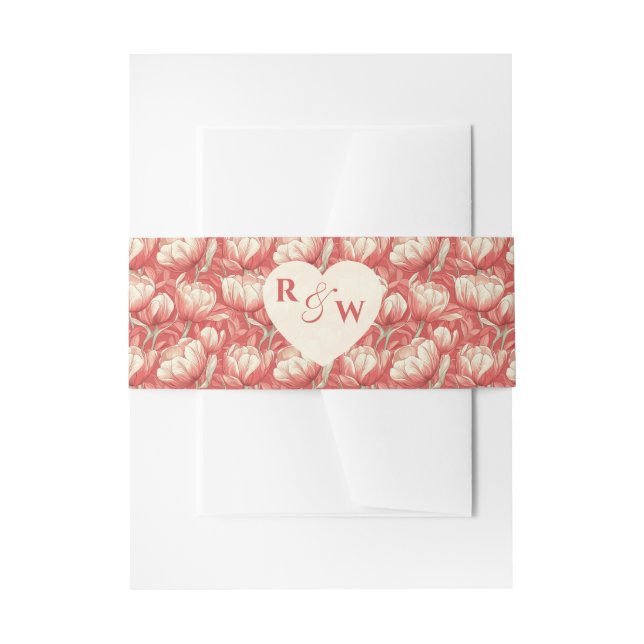 Beautiful Tulip Inspired Mountain Wedding Einladungsbanderole (Vorderseite Beispiel)