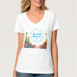 Beautiful Under the Sea Plant Fish Coral Birthday  T-Shirt