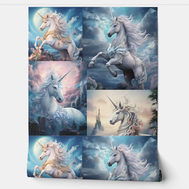 Beautiful Unicorn Tapete (Abrollen)