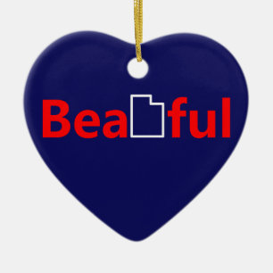 Beautiful Utah Keramik Ornament