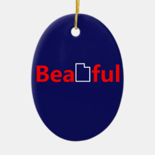 Beautiful Utah Keramik Ornament