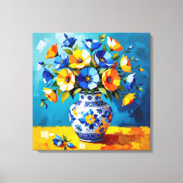 Beautiful Vase of Flowers  Leinwanddruck