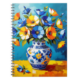 Beautiful Vase of Flowers  Notizblock