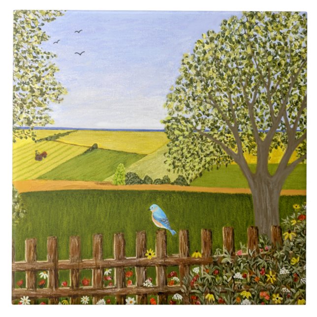 Beautiful View Large Ceramic Tile Fliese (Vorderseite)