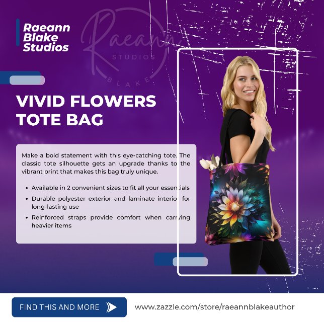 Beautiful Vivid Blume Tote Bag Tasche (Von Creator hochgeladen)