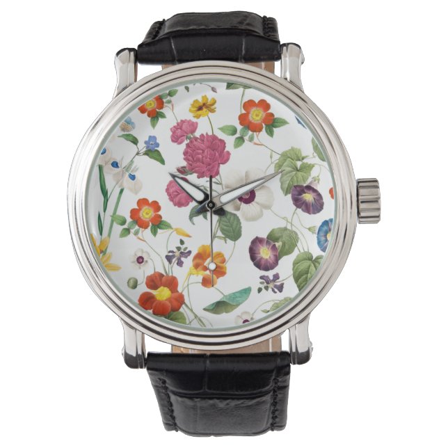 Beautiful Watercolor Botanical Armbanduhr (Vorderseite)