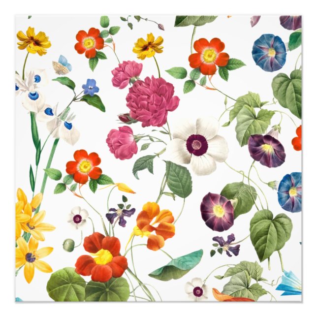 Beautiful Watercolor Botanical Fotodruck (Vorne)