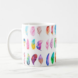 Beautiful Watercolor Feather Collection Kaffeetasse