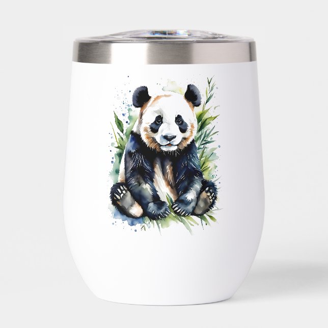 Beautiful Watercolor Panda Bear (Vorderseite)