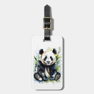 Beautiful Watercolor Panda Bear Gepäckanhänger
