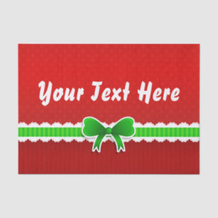 Beautiful Weihnachtsdesign Custom Text Seidenpapier