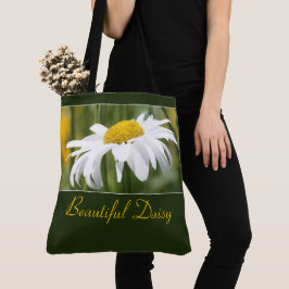 Beautiful White Daisy Blume Tasche