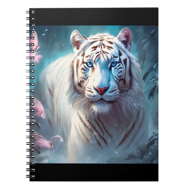Beautiful White tiger Notizblock (Vorderseite)