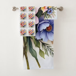 Beautiful Wildflowers Modern Luxury Collection Badhandtuch Set