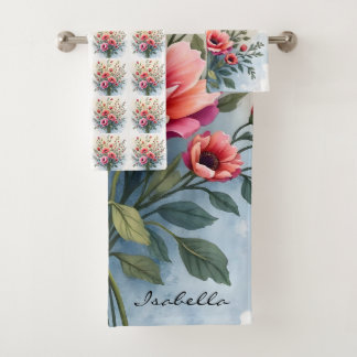 Beautiful Wildflowers Popular Luxury Collection Badhandtuch Set