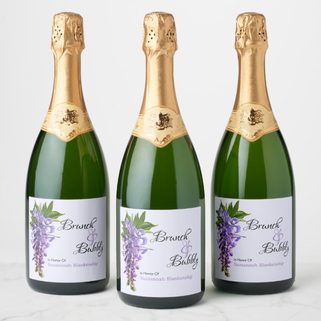 Beautiful Wisteria Brunch Bubbly Brautparty (Flaschen)
