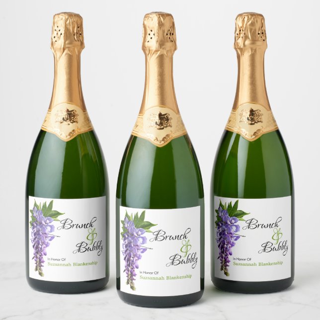 Beautiful Wisteria Brunch Bubbly Brautparty (Flaschen)