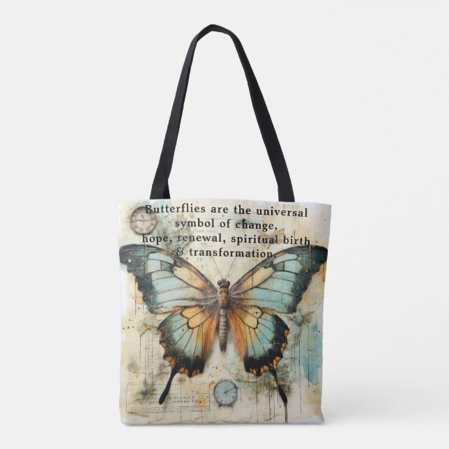 Beautiful Words about Butterflies Tasche (Rückseite)