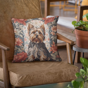 Beautiful Yorkie   Yorkshire Terrier Portrait Kissen