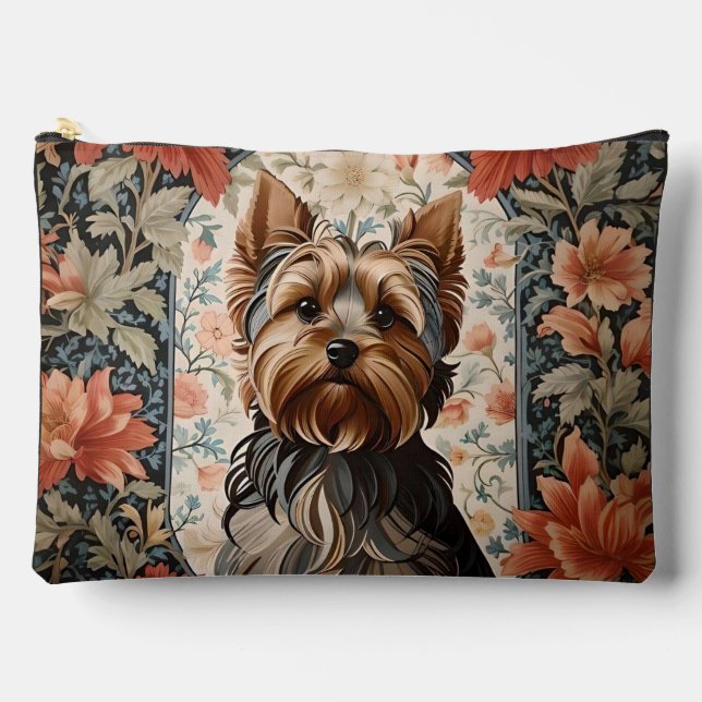 Beautiful Yorkie | Yorkshire Terrier Portrait Zubehörtasche (Vorderseite)