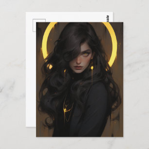 Beautiful Young Hexe Postkarte