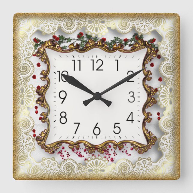 Beautifull Quadratische Wanduhr (Vorderseite)