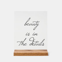 Beauty Acrylic-Zeichen