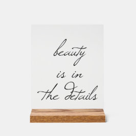 Beauty Acrylic-Zeichen Acrylschild