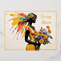Beauty African Women elegante Lady Ethy Look