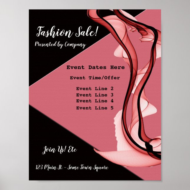 Beauty and Fashion Event Marketing Poster (Vorne)