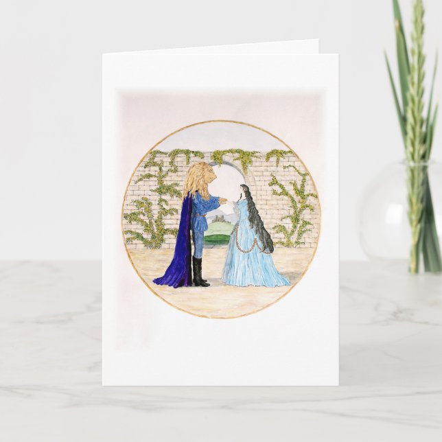 "Beauty and the Beast" Dankeskarte (Vorderseite)