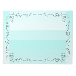 Beauty Aqua Grosses Notepad Notizblock