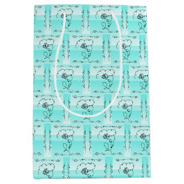 Beauty Aqua Vertical Gift Bag Mittlere Geschenktüte