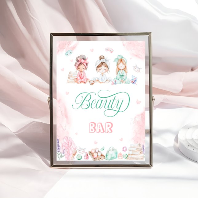 Beauty Bar Wellness-Center Party Girl Poster (Von Creator hochgeladen)