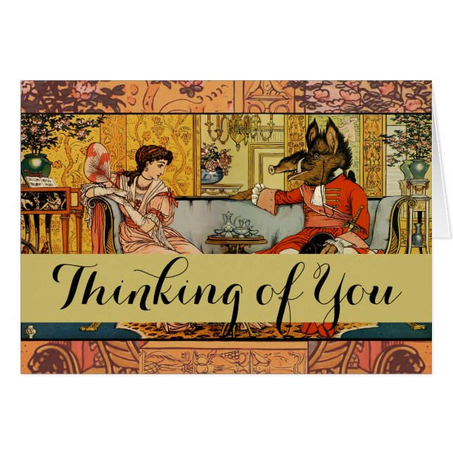 Beauty Beast Classic Art Illustration (Vorderseite (Horizontal))