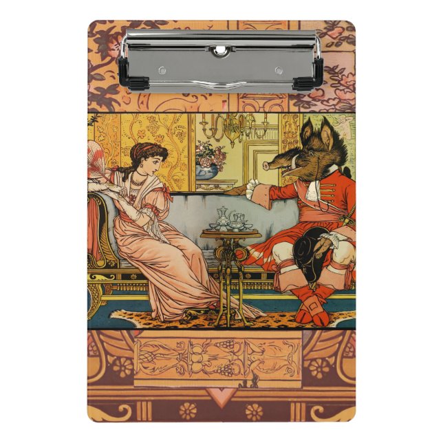 Beauty Beast Classic Fairy Tale Zeichen Mini Klemmbrett (Vorderseite)