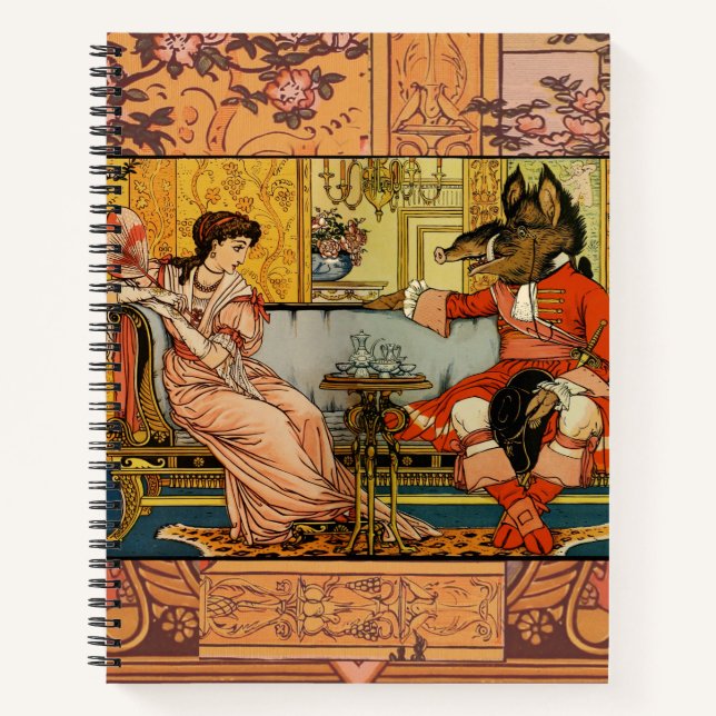 Beauty Beast Classic Fairy Tale Zeichen Notizbuch (Vorderseite)