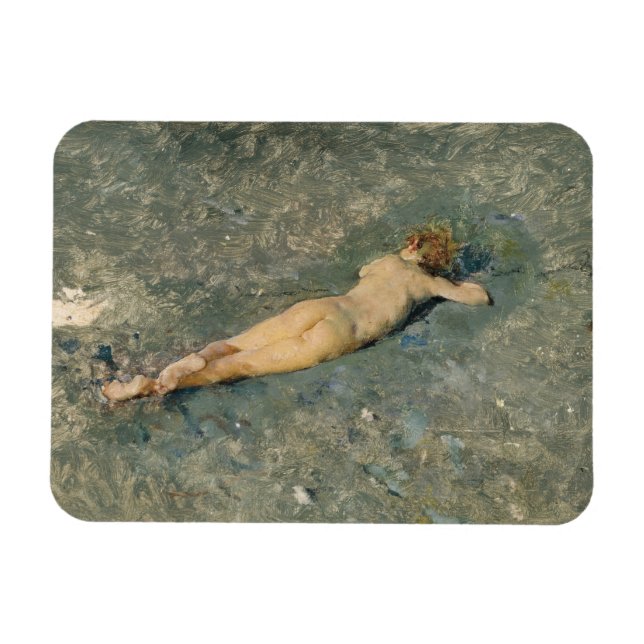 Beauty Beauty Sonnenbaden am Strand von Portici Magnet (Horizontal)