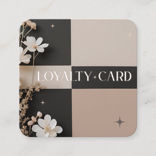Beauty by Steph R Custom Order Loyalty Card Quadratische Visitenkarte (Vorderseite)