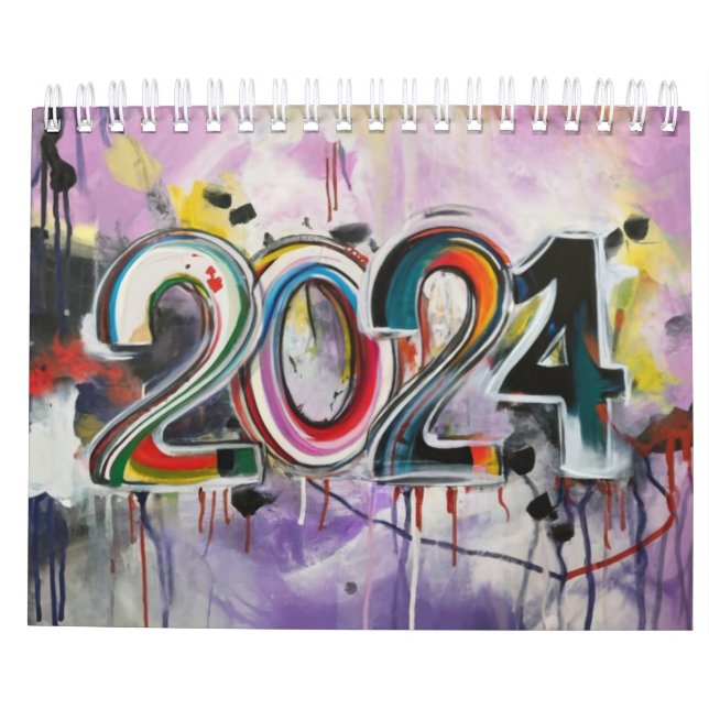 Beauty Calendar 2024: A Fusion of (Art and AI) Kalender (Rückseite)