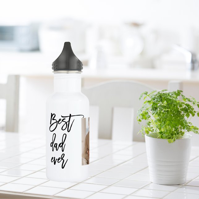 Beauty Collage Foto Bester Vater je Geschenk Edelstahlflasche (Von Creator hochgeladen)