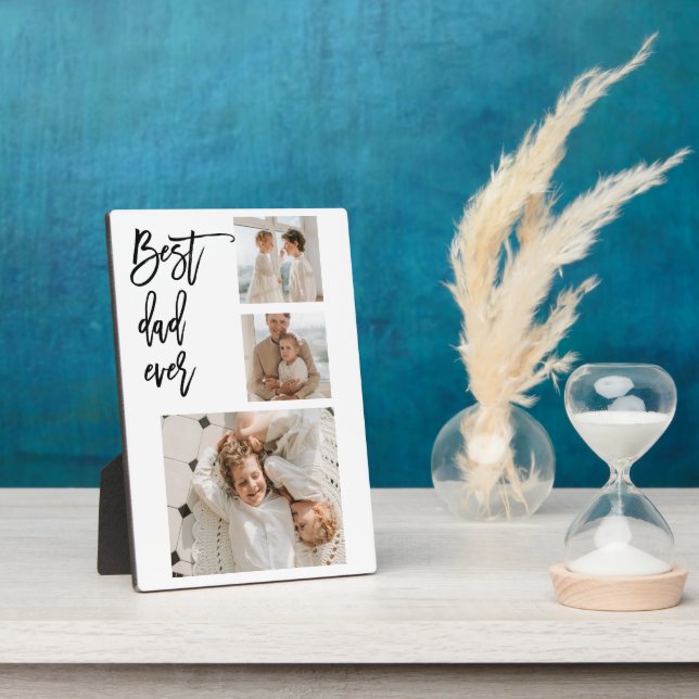 Beauty Collage Foto Bester Vater je Geschenk Fotoplatte (Seite)