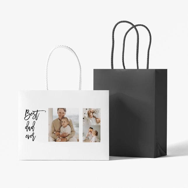 Beauty Collage Foto Bester Vater je Geschenk Große Geschenktüte (Von Creator hochgeladen)