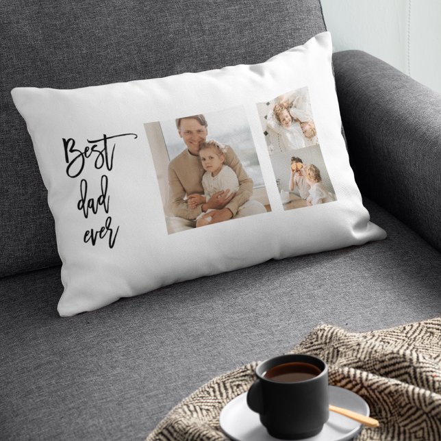Beauty Collage Foto Bester Vater je Geschenk Lendenkissen (Von Creator hochgeladen)