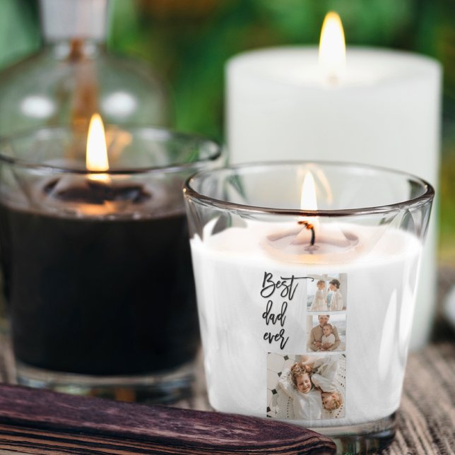 Beauty Collage Foto Bester Vater je Geschenk Quadratischer Aufkleber (Von Creator hochgeladen)