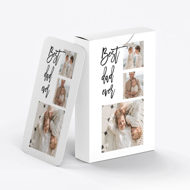 Beauty Collage Foto Bester Vater je Geschenk Spielkarten (Von Creator hochgeladen)