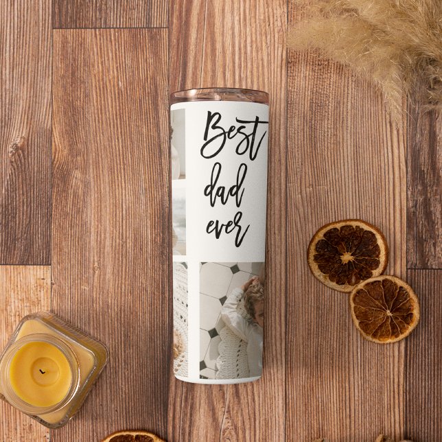 Beauty Collage Foto Bester Vater je Geschenk Thermosbecher (Von Creator hochgeladen)