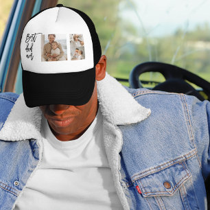 Beauty Collage Foto Bester Vater je Geschenk Truckerkappe