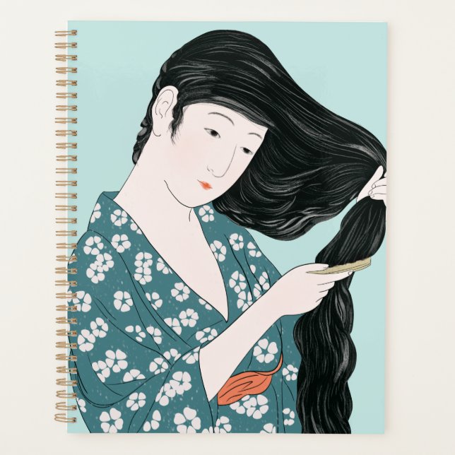 Beauty Combing 1920 von Hashiguchi Goyo Planer (Vorderseite)